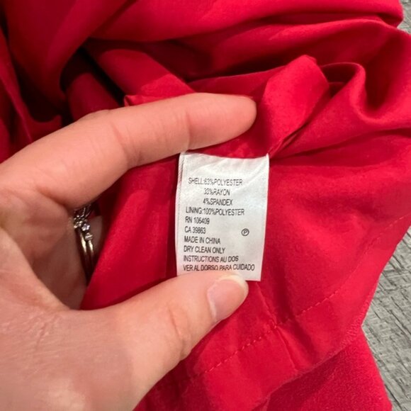 Tahari Red Dress - Picture 9 of 14